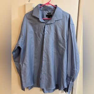 PRONTO UOMO
 Men's Blue Checkered Shirt